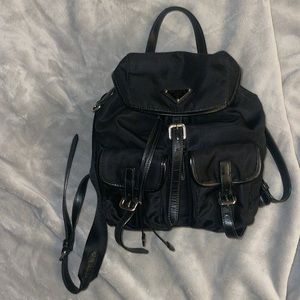 Prada Black backpack authentic